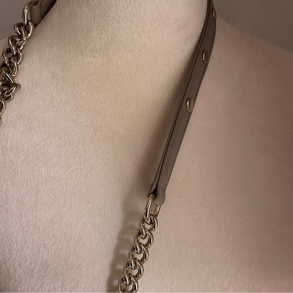 Rebecca Minkoff Mini M.A.C. Taupe + Gold Stud Crossbody and Clutch - Picture 6 of 10